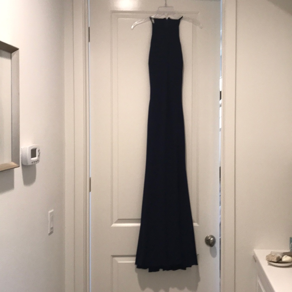 Long navy formal dress